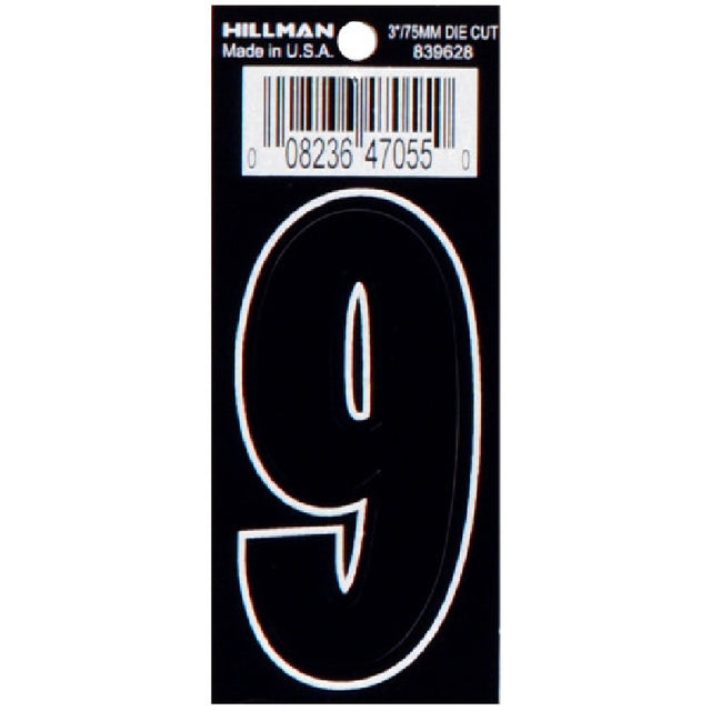 Hillman Number Black /  / 3IN