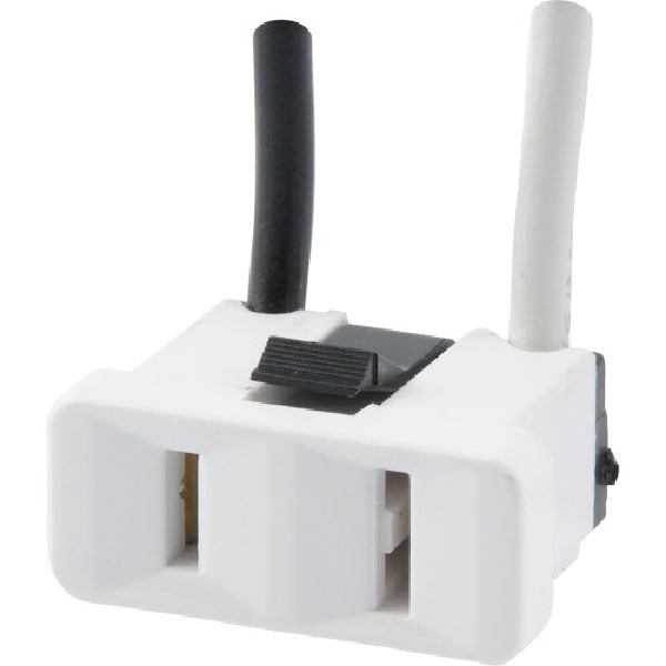 Hillman 2-Prong Outlet White