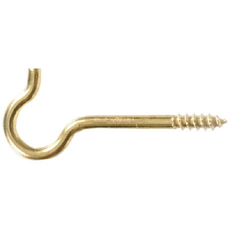 Hardware Essentials Ceiling Hook Brass / .162X2_9/16