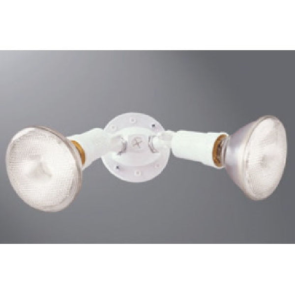 Eaton Lighting Twin Head Flood Light White