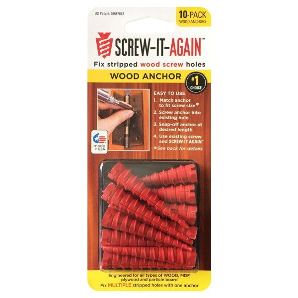 Screw-It-Again Wood Anchor 10PK