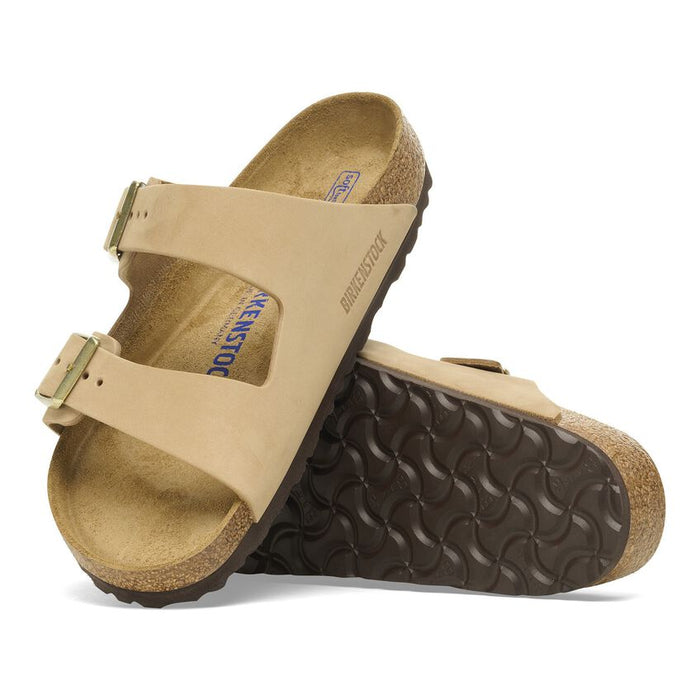 Birkenstock Arizona Soft Footbed Nubuck Leather Sandal - Sandcastle Sandcastle