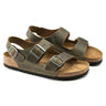 Birkenstock Milano Oiled Leather Sandal Faded khaki