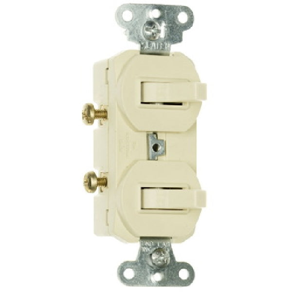 Pass & Seymour Double Combination Switch 15A