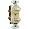 Pass & Seymour Double Combination Switch White / 15A