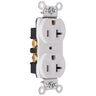 Pass & Seymour Duplex Receptacle White / 20A