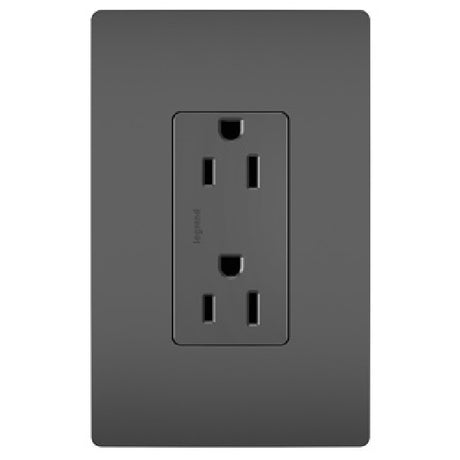 Pass & Seymour Duplex Receptacle Black