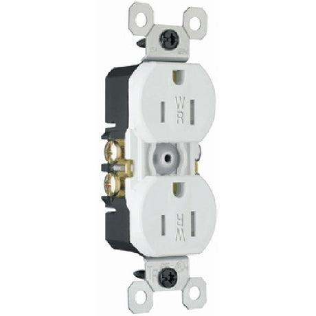 Pass & Seymour Duplex Receptacle White / 15A