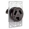 Pass & Seymour Straight Blade Power Outlet Receptacle Black / 30A