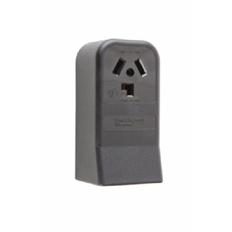 Pass & Seymour Straight Blade Power Outlet Receptacle Black / 30A