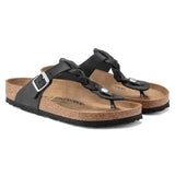 Birkenstock Women's Gizeh Oiled Leather Sandal Black