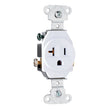 Pass & Seymour Heavy-Duty Single Receptacle White / 20A