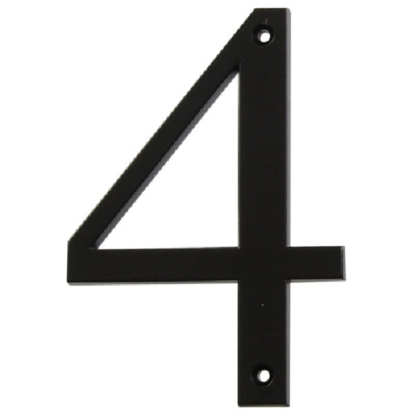 Distinctions Flush Mount House Number Charblk /  / 4IN