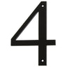 Distinctions Flush Mount House Number Charblk /  / 4IN