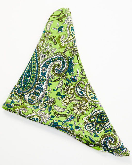 Wild Rags Paisley Silk Western Scarf - Lime Green Lime Green