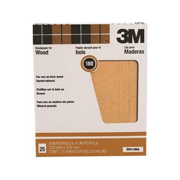 3M Sandpaper 9x11in / 180G