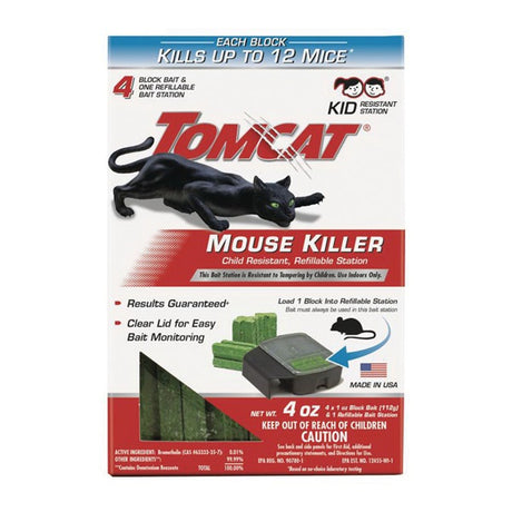 Tomcat Mouse Killer Refillable Station / 4PK