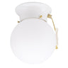 Westinghouse Ceiling Fixture with Pull Chain White