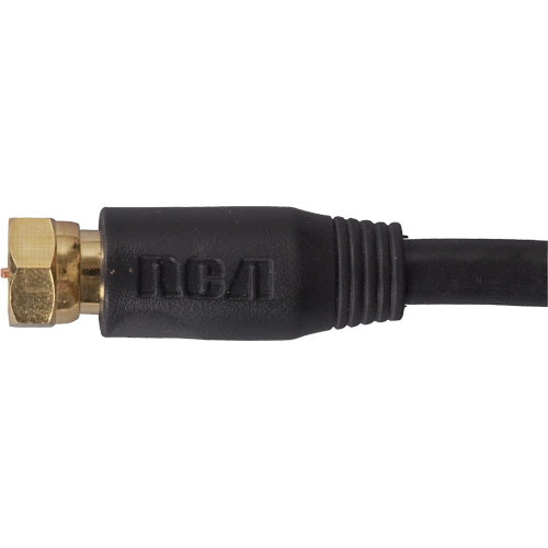 RCA RG6 Coaxial Cable Black / 25FT