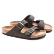 Birkenstock Men's Arizona Vegan Microfiber Sandal Desert dust black