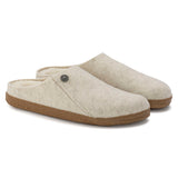 Birkenstock Zermatt Shearling Wool Felt Clog Ecru/natural