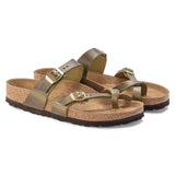 Birkenstock Women's Mayari Oiled Leather Sandal Olive