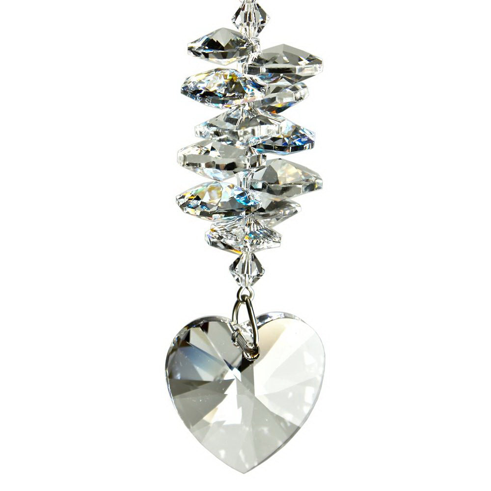Woodstock Chimes Crystal Heart Cascade Crystal