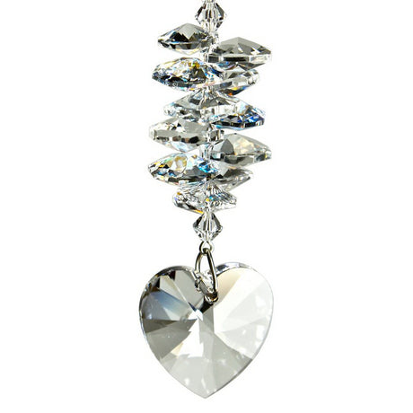 Woodstock Chimes Crystal Heart Cascade Crystal