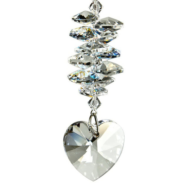 Woodstock Chimes Crystal Heart Cascade Crystal