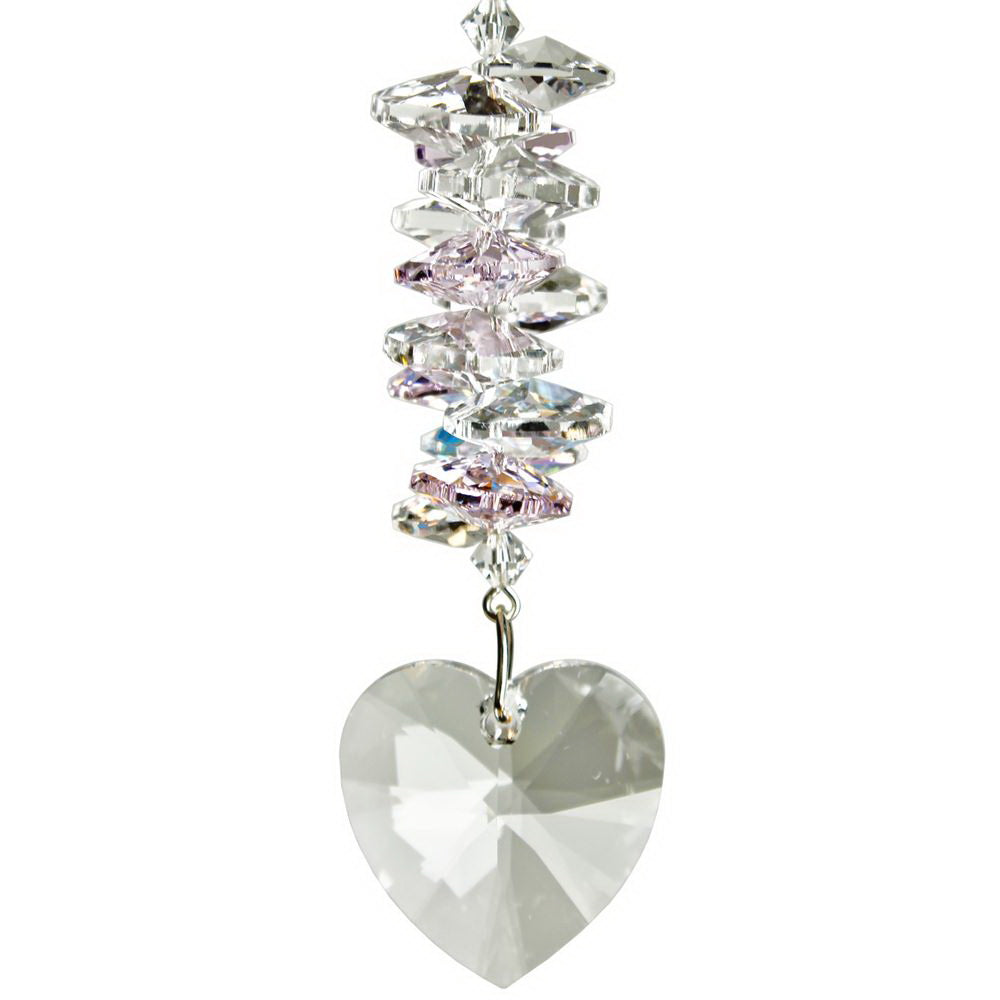Woodstock Chimes Crystal Heart Cascade Crystal