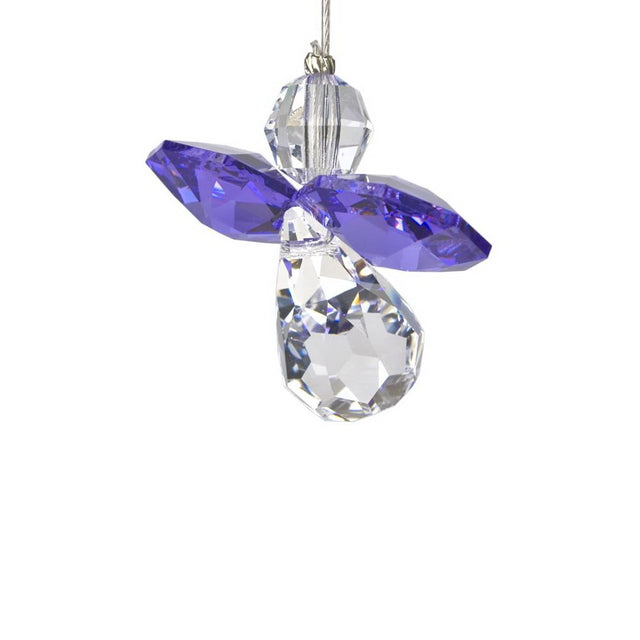 Woodstock Chimes Crystal Guardian Angel Amethyst