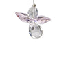 Woodstock Chimes Crystal Guardian Angel Rose