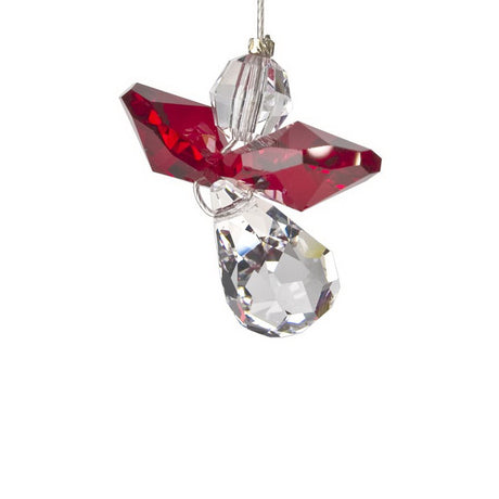 Woodstock Chimes Crystal Guardian Angel Garnet
