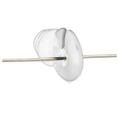 Gallagher Wood Post Ring Insulator White