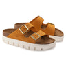 Birkenstock Women's Arizona Chunky Suede Leather Sandal Apricot