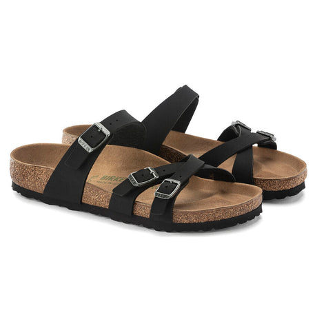 Birkenstock Women's Franca Vegan Birkibuc Sandal Black