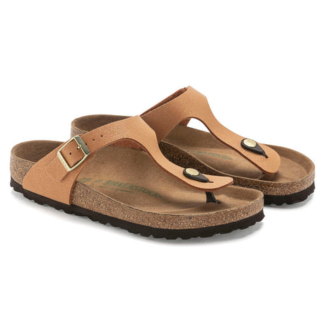 Birkenstock Women's Gizeh Vegan Birkibuc Sandal Earthy pecan