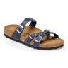 Birkenstock Women's Franca Braid Oiled Leather Sandal Navy