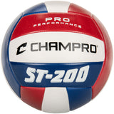 CHAMPRO SPORTS ST-200 Pro Performance Official Beach Volleyball Red/white/blue