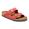 Birkenstock Women's Arizona Suede Corduroy Sandal Sienna red