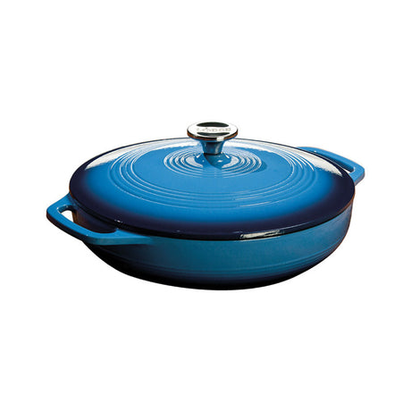 Lodge Covered Casserole Dish Blue