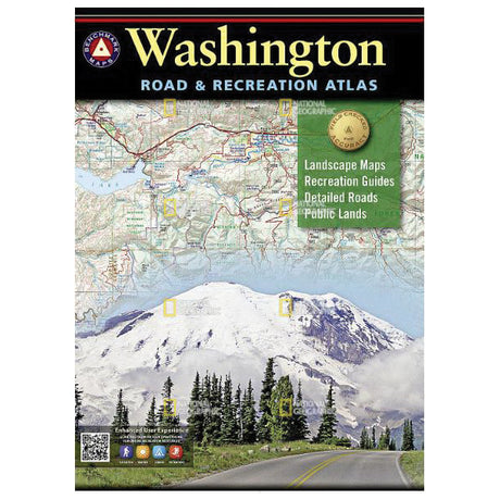 National Geographic Landscape Map WASHINGTON