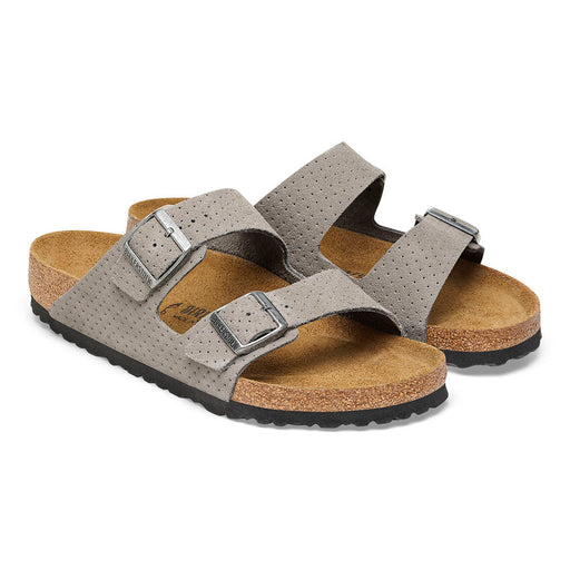 Birkenstock Women's Arizona Suede Sandal - Dotted Stone Coin Dotted Stone Coin