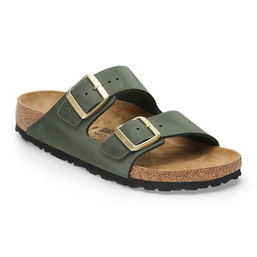 Birkenstock Women's Arizona Oiled Leather Sandal - Thyme Thyme