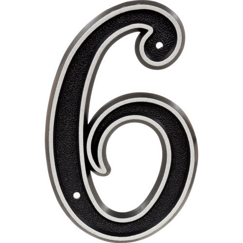 Hillman Reflective Number Blk /  / 6IN