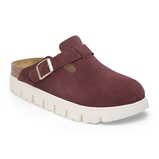 Birkenstock Boston Chunky Suede Leather Clog - Berry Crush Berry Crush