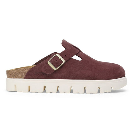 Birkenstock Boston Chunky Suede Leather Clog - Berry Crush Berry Crush