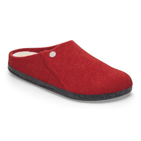 Birkenstock Zermatt Shearling Wool Felt Clog - Active Red/Natural