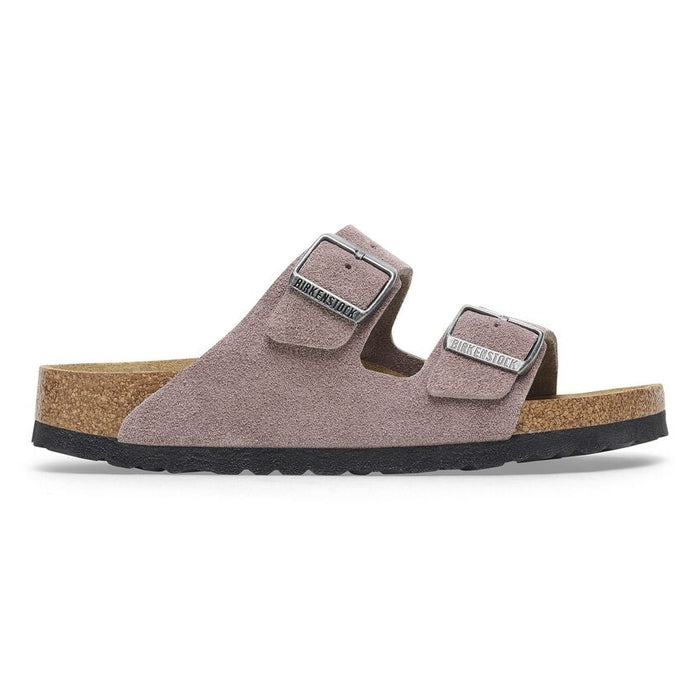 Birkenstock Arizona Soft Footbed Suede Leather Sandal - Faded Purple Faded Purple