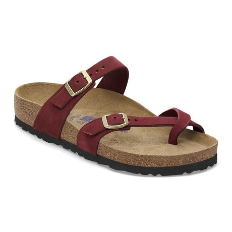 Birkenstock Mayari Soft Footbed Nubuck Leather Sandal - Zinfandel Zinfandel